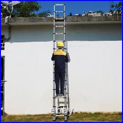 1.9-5MTelescopic Ladder Extendable Steps Multi Purpose Loft Roof Folding Ladder