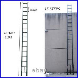 10.5-20.3Ft Telescopic Extension Ladder Aluminum Multi Purpose Folding Non-Slip