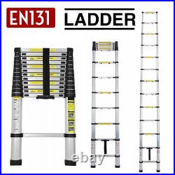 12.5FT Aluminum Multi Purpose Telescopic Ladder Extension Folding Garden Use