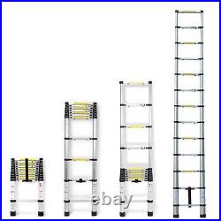 12.5FT Aluminum Multi Purpose Telescopic Ladder Extension Folding Garden Use