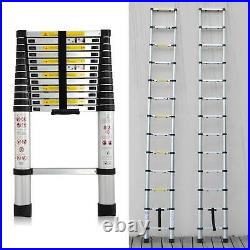 12.5FT Aluminum Multi Purpose Telescopic Ladder Extension Folding Garden Use