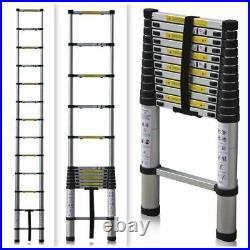 12.5FT Aluminum Multi Purpose Telescopic Ladder Extension Folding Garden Use