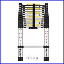 (12.5Ft/3.8M) Telescoping Ladders, EN131Standards Multi-Purpose Folding Alumin