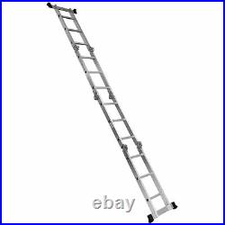 12.5Ft Multi Purpose Folding EN131 Aluminum Scaffold Ladder Step