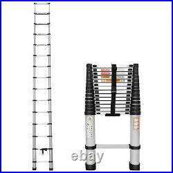 14.5ft Telescopic Ladder Multi-Purpose Extendable Laders Aluminium Folding 4.4m