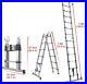 2.6-5M Telescopic Extension Ladder Collapsible Ladder Multi Purpose Non-Slip