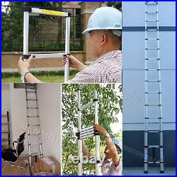 20.3FT Folding Telescopic Ladder Aluminum Multi Purpose Loft Roof Hook Extension