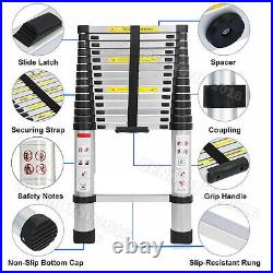 20.3FT Portable Heavy Duty Multi-Purpose Aluminium Telescopic Ladder Extendable