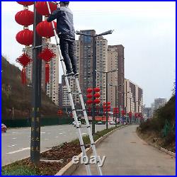 20.3FT Portable Heavy Duty Multi-Purpose Aluminium Telescopic Ladder Extendable