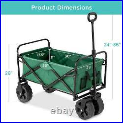 3.3 cu. Ft. Folding Multi-Purpose Outdoor Fabric Garden Cart