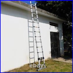 5M Folding Ladder 16.5FT Multi Purpose Telescopic Extension Aluminum Heavy Duty