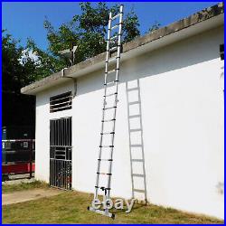 5M Folding Ladder 16.5FT Multi Purpose Telescopic Extension Aluminum Heavy Duty