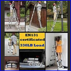 5M Telescopic Ladders Extension Aluminum Step Ladder Folding Multi Purpose EN131