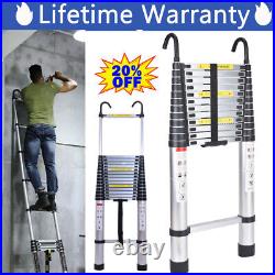 5m Telescopic Ladder Extendable Step Ladder Folding Multi Purpose Ladder + Hook