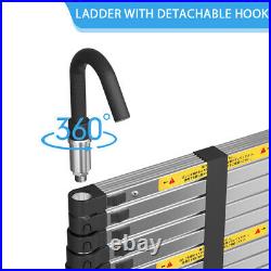 6.2 M Aluminium Folding Telescopic Ladder Step Ladder Multi-Purpose Extendable