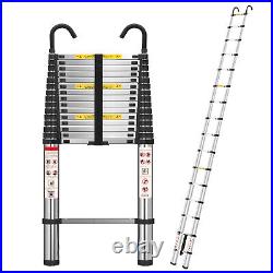 6.2 M Aluminium Folding Telescopic Ladder Step Ladder Multi-Purpose Extendable