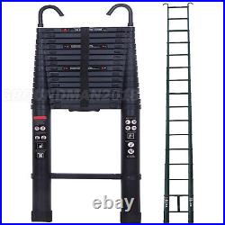6.2m Telescopic Step Ladder Extendable Multi-Purpose Aluminum Folding Steps Hook