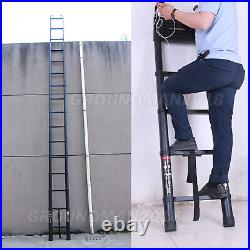 6.2m Telescopic Step Ladder Extendable Multi-Purpose Aluminum Folding Steps Hook