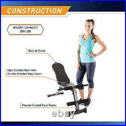Adjustable Versatile Multi-Purpose Weight Bench Full Body Exercise Black