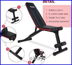 Adjustable Weight Bench Full Body Workout Multi Purpose Incline Decline Workout