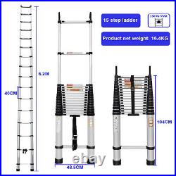 Aluminium Folding Telescopic Ladder Multi-Purpose Extendable Ladders 20.3FT