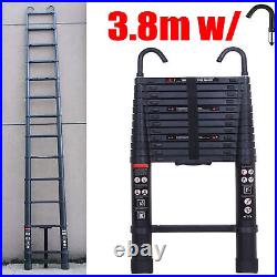 Aluminum Telescopic Ladder Multi-Purpose Extension Folding 330LB Load 8.5-20.3Ft