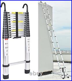 Aluminum Telescoping Ladder 16.5ft Folding 13 Steps Multi-Purpose Extension Home