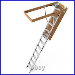 Attic Ladder Foldable, 350-pound Capacity, Multi-Purpose Aluminium Attic Stairs