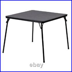 Black Multi-Purpose Folding Table Great for Playing Card Games or Poker Table