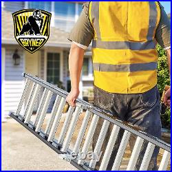 Bryner Folding Step Ladder, 19.6Ft, 7 in 1 Multi-Purpose Folding Adjustable Tele