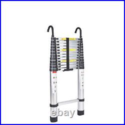 EN131 20.78FT Telescopic Extension Aluminum Step Ladder Folding Multi Purpose