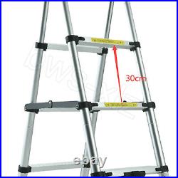 EN131 A Frame Telescopic Extension Aluminum Step Ladder Folding Multi Purpose US