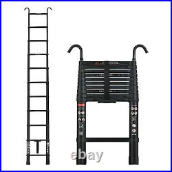 Heavy Duty Aluminium Telescopic Folding Ladder Multi-Purpose Extendable /+Hook