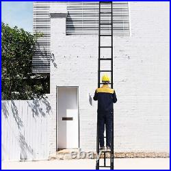 Heavy Duty Aluminium Telescopic Folding Ladder Multi-Purpose Extendable /+Hook