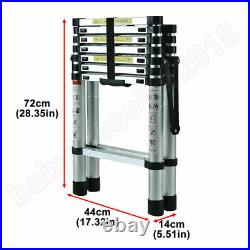 Heavy Duty Aluminum Foldable Telescoping Ladder Extension Multi-Purpose Folding