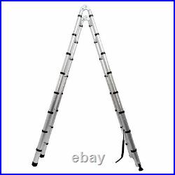 Heavy Duty Multi-Purpose 16.5ft Aluminium Telescopic Ladder Folding Extendable
