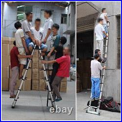 Multi Purpose Alu Telescopic Ladder Heavy Duty Folding Extension 5m(2.5m+2.5m)