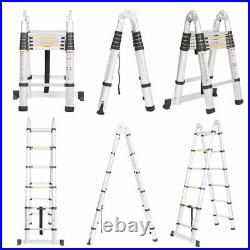 Multi-Purpose Aluminium Loft Step Telescopic Folding Ladder Extension Extendable