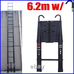 Multi-Purpose Aluminium Telescopic Folding Ladder Extendable 1.9-6.2M Heavy Duty
