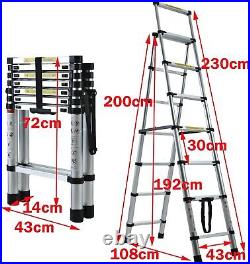 Multi-Purpose Aluminium Telescopic Ladder Folding Ladder for Home Office Attic