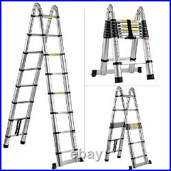 Multi Purpose Aluminum Telescopic Extension Ladder Heavy Duty Folding Step Home