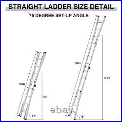 Multi Purpose Aluminum Telescopic Ladder Folding Extension Step