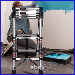 Multi Purpose Aluminum Telescopic Ladder Heavy Duty Folding Extension Step