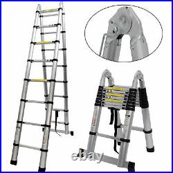 Multi Purpose Aluminum Telescopic Ladder Heavy Duty Folding Extension Step