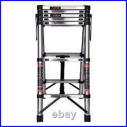 Multi Purpose Aluminum Telescopic Ladder Heavy Duty Folding Extension Step