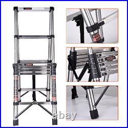 Multi Purpose Aluminum Telescopic Ladder Heavy Duty Folding Extension Step