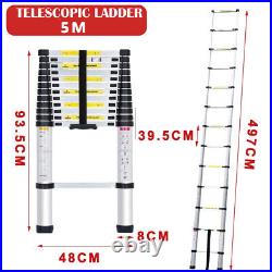 Multi Purpose Aluminum Telescopic Ladder Heavy Duty Folding Extension Step Home
