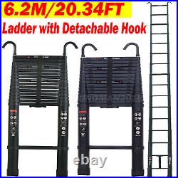 Multi Purpose Aluminum Telescopic Step Ladder Heavy Duty Folding Extension 6.2M