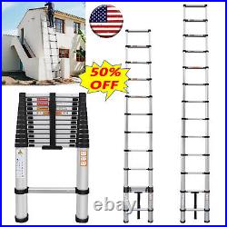 Multi-Purpose Folding Telescopic Step Ladder Aluminium Extendable Ladders Loft