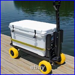 Outdoor Multi-Purpose Utility Garden Cart Black on Yellow by Mighty Max Cart